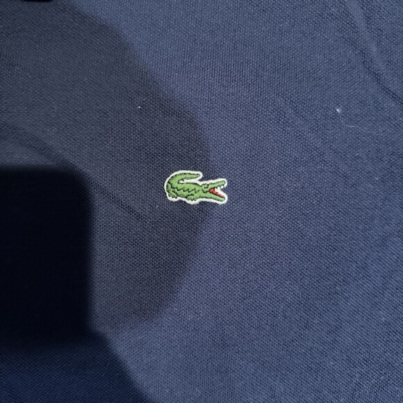 Lacoste Classic Fit Navy Blue Polo Shirt Mens XXL Short Sleeve Cotton - Picture 2 of 10